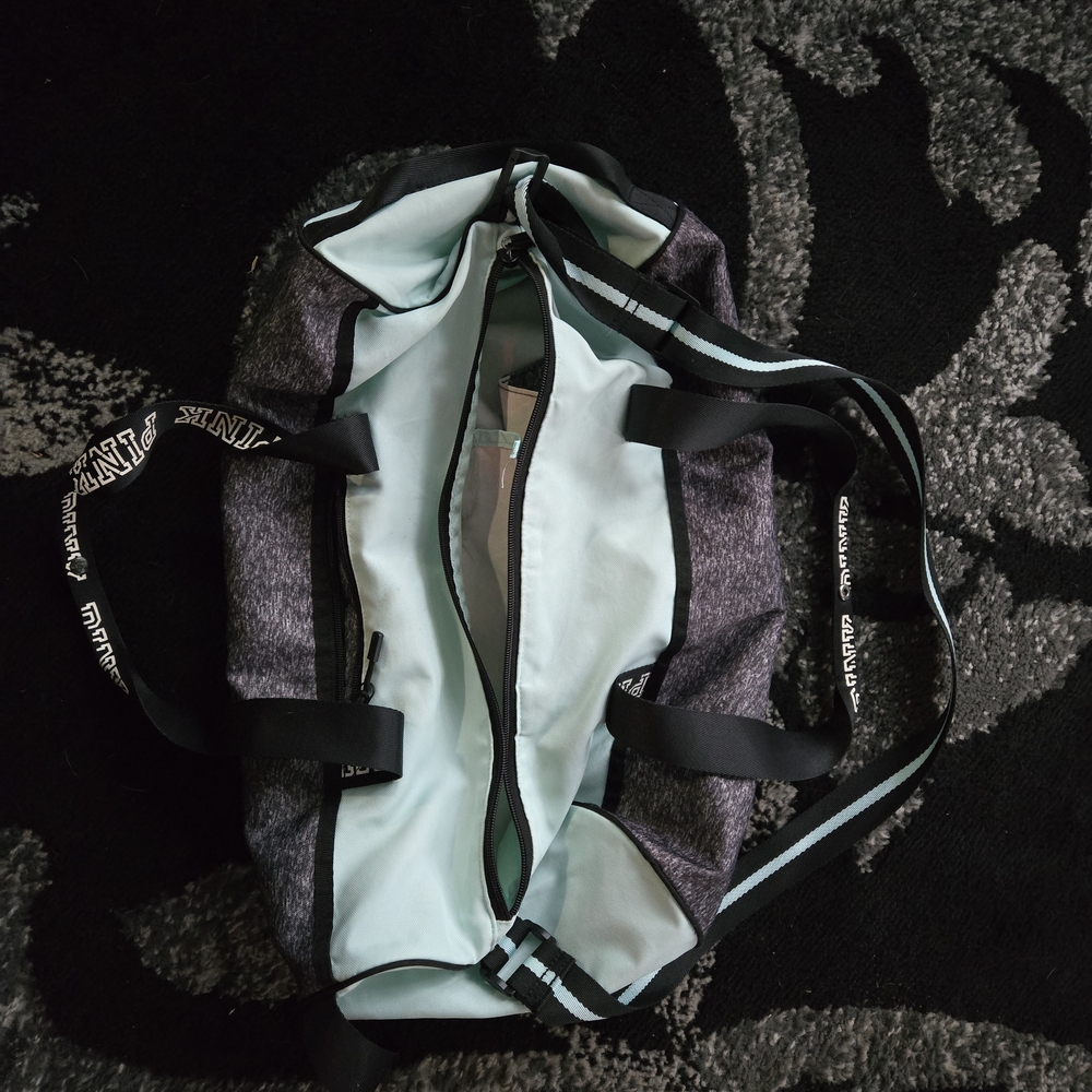 PINK Victoria's Secret Mint and Gray Tote